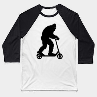 Bigfoot On a Scooter Baseball T-Shirt